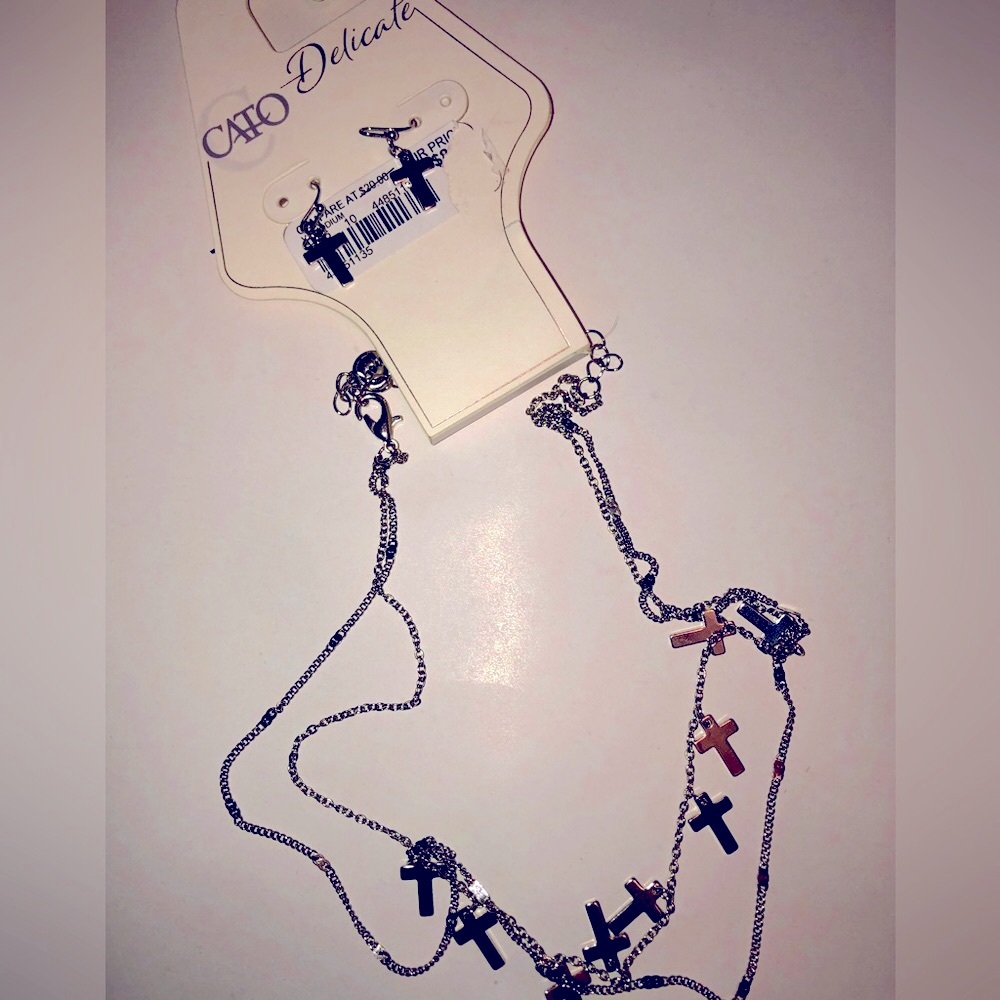 Cato Delicates Necklace and Earrings Set NWT